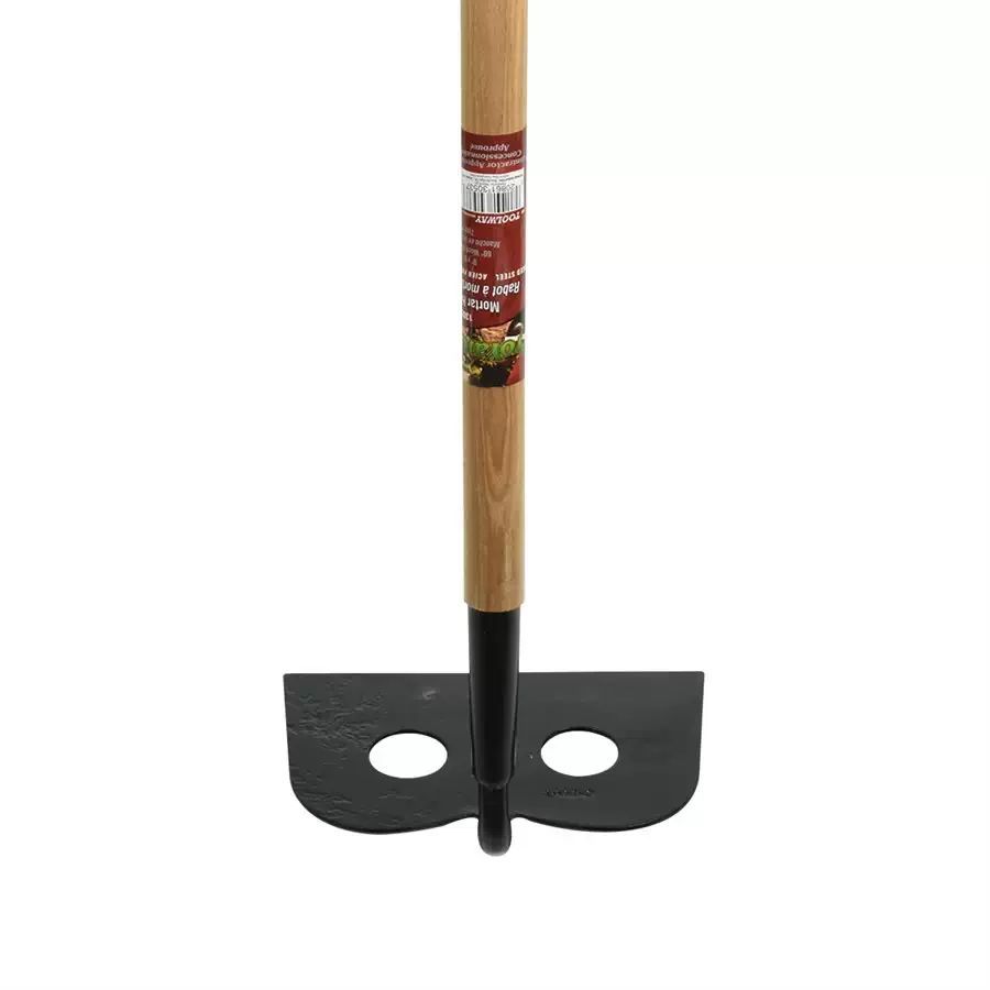 ProYard 130537 9"x6" Forged Mortar Mixing Hoe with 54" Wood Handle
